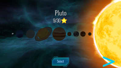 Planet selection screen. Pretty cunning, don'thchya think?